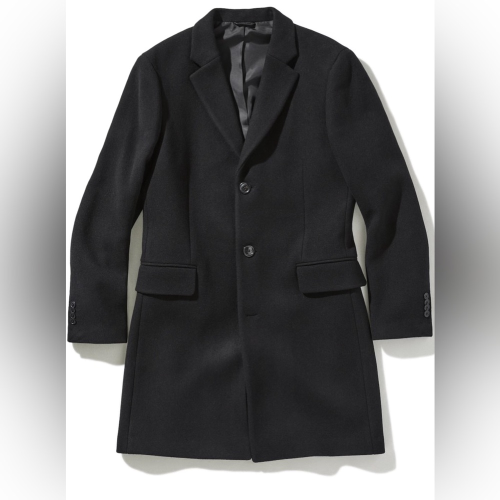 Mango Single Breasted Wool Blend Overcoat 36 (XS)